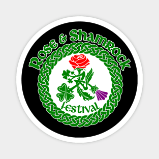 Rose and Shamrock Festival Logo Magnet